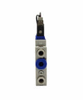 Compact Heavy-Duty Pneumatic Vacuum Generator ECR 15 S04 NC RD NPN showing front ports and connectors