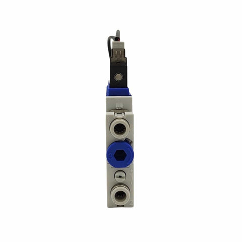Compact Heavy-Duty Pneumatic Vacuum Generator ECR 15 S04 NC RD NPN showing front ports and connectors