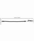 Alligator Clamp Welding Fixing Tool With Flexible Metal Hose And Magnifying Lamp For PCB Repair And Electronic Assembly Soldering Station Aid Durable Pro Grade Stainless Steel Clamp Holder With 360 Degree Rotating Arm, 25cm hose and clamp size