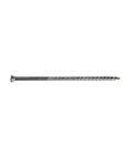Close-up of single Workhorse Structural Wood Screw from 10 Pack S07225FT1. Self-drilling flush seat for wood-to-wood connections.