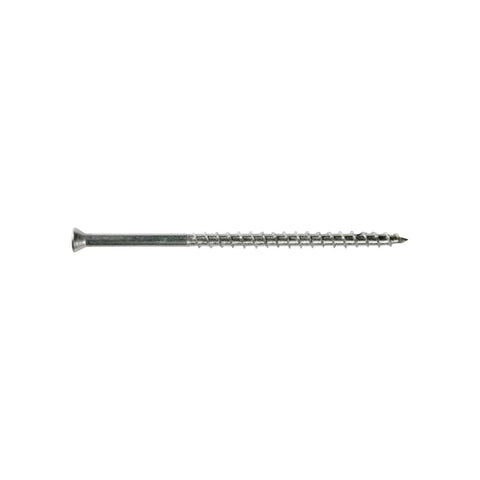 Close-up of single Workhorse Structural Wood Screw from 10 Pack S07225FT1. Self-drilling flush seat for wood-to-wood connections.