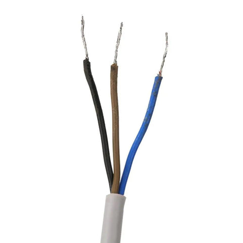 Close-up of exposed wires used in Inductive Proximity Sensor 20mm Sensing Distance NPN Normally Open DC 6-36V Metal Detection Switch.