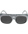 Top Shelf Welding Safety Goggles With Dustproof Anti Splash Shield And Dark Tinted Lenses Designed For Gritty Shop Floors Where Badass Eye Protection Never Slacks Off, front view.