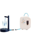 Water Dispenser And Mini Fridge All In One For Bedroom Nightstand And Office Quick Access To Cold Water With 4L Fridge And 3 5L Storage Container