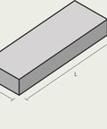 Diagram of Diamond Whetstone Grit 600 For Ceramics Carbide Stainless Steel And Hard Metals Diamond Sharpening Stone dimensions.