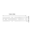 Heavy Duty Metal Joining Plates With Easy Install, Iron Connector Brackets For Wooden Door Frames, 50 Pack Repair Plates with measurements