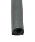 Black 3/4-Inch By 1/2-Inch Rubber D-Seal With Tape For Doors And Windows Ideal For RVs Trailers Baggage Or Cargo Doors Helps Block Noise