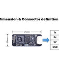 Optical And Lidar Sensor MTF-02 For ArduPilot PX4 INAV Drones With 2cm Dead Zone, UART Output, 0.02 To 2 Meters TOF Range, 50 Hz Update Rate
