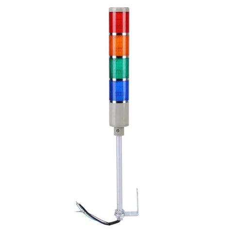 Multi Color LED Alarm Tower Light Indicator With Red Green Yellow Blue 4 Stack Andon Tower Lights Super Bright 110V for factory use