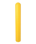 Hardcore Bollard Covers Fit Eight Inch Posts Fifty Six Inches Tall chunky HDPE sleeve in bright yellow for outdoor use.