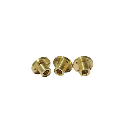 Three T14 brass anti-backlash lead screw nuts for 3D printers and DIY engravers, high precision 3mm pitch, easy install, smooth motion