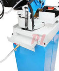11 Inch Cold Cut Saw With Swivel Base And 110V 1 5HP Motor Built Like A Tank For Industrial Metal Fabrication Featuring Full Gear Drive Quick Release Vise And Grind Free Precision Cuts close-up of the saw's top features and controls
