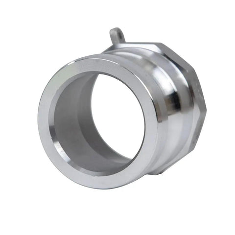 Two Pack Aluminum Cam Lock Fittings 2 Inch Cam And Groove Hose Adapter With Heavy Duty Male NPT Thread Quick Disconnect