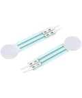 Two Pack Thin Film Pressure Sensor, Flexible Bendable Force Sensitive Resistor, 20g To 3kg Range, High Accuracy With Low Drift, Ideal For Auto And Industrial Measurement Applications, two thin sensors with leads