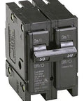 No Sweat 50 Amp Double Pole Circuit Breaker Full Size Interchangeable Design with dual wire clamps and tough insulation.