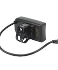 Back view of Dope Waterproof LED Display For Electric Bikes And Scooters With 22.2mm Handlebar Mount ABS Housing IPX4 Rated 5 Pin Connector