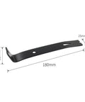 Carbon Steel Pry Bar With Nail Puller And Claw, Beefy Heavy Duty Demolition Tool, Flat Wide Claw, Durable Black Finish Dimensions