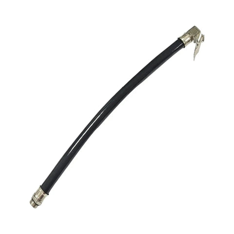 14 8 Inch Replacement Tire Inflator Hose With Clip Air Chuck And Metal Connector For Garage And Roadside Use Toolbox Ready Fast Swap To Fixin Your Ride Saving Cash On Brand New Parts Plus Keeping System Going Stronger Than Ever black rubber hose with metal clip chuck