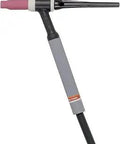 PTA-17 TIG Torch Kit Black, 150A Max, 60 Percent Duty Cycle, Flexible Neck shown with long hose and back cap for welding