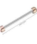 2 Piece 0.90 Inch Screw In Watch Strap Link Rods Repair Tools, metal tube rod for replacing link pins, 0.9 inch length.