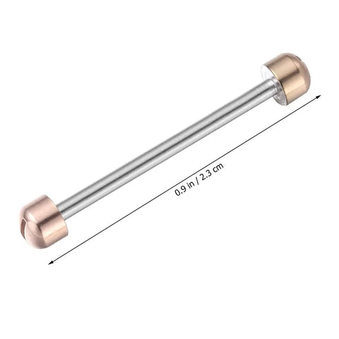 2 Piece 0.90 Inch Screw In Watch Strap Link Rods Repair Tools, metal tube rod for replacing link pins, 0.9 inch length.