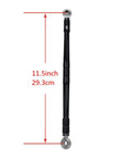 Black Adjustable Shifter Linkage Rod For Harley Davidson Softail Touring And Trike Ride Ready 11.5 To 12.5 Inch 6061 T6 Aluminum With Stainless Steel Joints And Five Sixteenths Inch Stud Compatibility, 11.5 inch shown