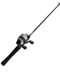 Grab And Go Spincast Rod And Reel Combo With A Six Foot Two Piece Fiberglass Rod And Size 30 Reel shown from side angle