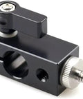 Close-up of Dual Head 1/4-20 Male Screw Adapter For Camera Cage Tripod Monitor LED Light And Microphone Setups, stainless steel material