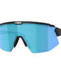 Breeze Sport Sunglasses Prescription Ready With Optical Adapter To Insert Prescription Lenses Attach In 20mm Head Strap UV Protection Non Polarized Lenses For Men And Women Matte Black Blue Multi 60mm All Day Comfort displayed