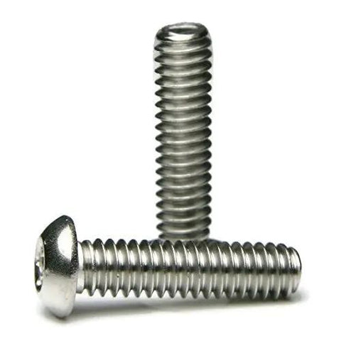 Tamper Proof Security Screws With Pin Drive T-40 Button Head, 18-8 Stainless Steel, 5/16-18 X 2 Inches, set of two screws