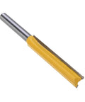 Two Piece Extra Long Straight Router Bit Set With One Quarter Inch Shank, Double Flute Grooving Bits For Trimming And Milling, Pro Grade Steel
