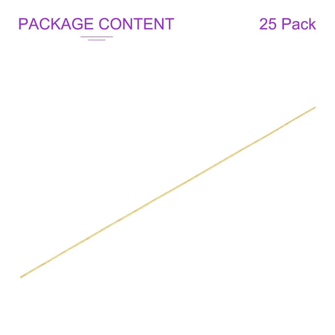 Brass Rod Set 25 Pack 12 Inch Long 3/32 Inch Diameter Solid Round Brass Rod for DIY Craft Modeling