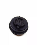 OEM Engine Oil Filler Cap Replacement For Audi And Volkswagen Models Including A3 A4 A5 A6 A8 Q3 Q5 Q7 Beetle Eos Golf Jetta Passat Phaeton Polo Scirocco Tiguan Touran Transporter With Part Numbers 06C103485P And 03C103485A - Top View