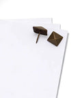 Top Shelf Antiqued Brass Upholstery Nails With Dang Sharp Square Cone Heads Heavy Duty Furniture Tacks Pack Of Thirty on paper.