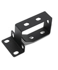 Corral Your Cable Chaos With This Beefy Steel Cable Management Basket Rack Mount Tray For Under Desk Server Cabinets Black 1 Pack angled view showing durable black steel construction.