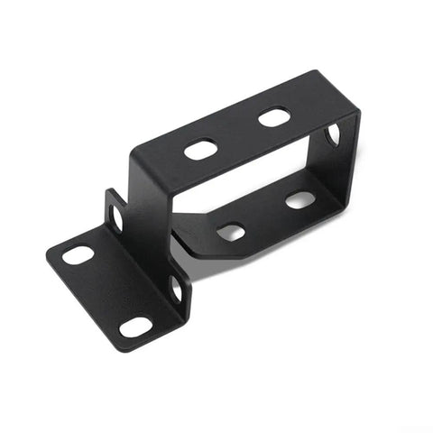 Corral Your Cable Chaos With This Beefy Steel Cable Management Basket Rack Mount Tray For Under Desk Server Cabinets Black 1 Pack angled view showing durable black steel construction.