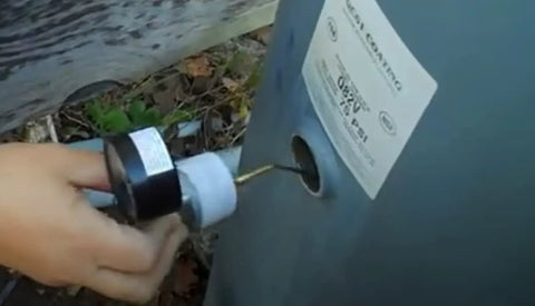 Installing Air Volume Control For Deep Wells Automatic Water Tank Pressure Valve with brass parts on galvanized tank