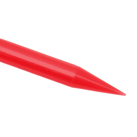 Red tip of ABS plastic Movement Installation Rod For Watches and Dial Repair Cleaning Sticks, double-ended tool close-up.