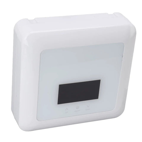Zero Chill Instant Heat Mini Tankless Water Heater with a sharp digital panel remote control for easy temperature adjustments.