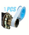 Easy Install PTFE Thread Sealing Tape For Shower Heads And Plumbing Fittings wrapped around a pipe thread, single roll in use
