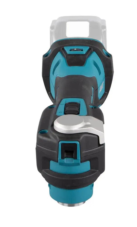 Cordless 18V Li-Ion Brushless Oscillating Multi-Tool For Dope Cuts And Gnarly Sanding, 3.6 Degree Swing, front view tool details