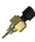 Engine Temperature And Oil Pressure Sensor For QSM11 ISM11 M11 Diesel Engines, Real Time Monitoring, Factory Standard Fit, Part Numbers 4921473 And 4921475, Heavy Equipment Construction Sensor, 1 Piece brass sensor with black connector