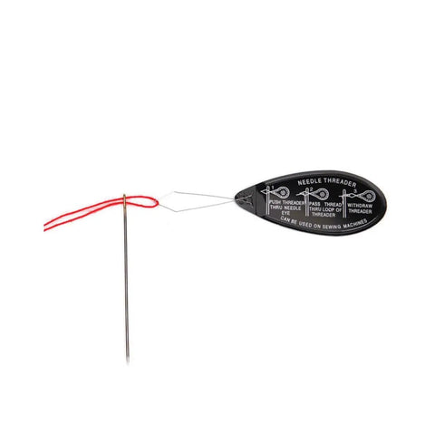 Aluminum Needle Threader Set 20 Pcs Lightweight Sewing Tool With Flexible Wire Tips For Quick And Easy Hand And Machine Needle Threading Great For Home Sewing Projects And No Fuss DIY, needle and threader close-up