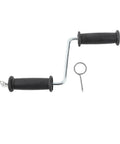 Bad To The Bone Manganese Steel Drill Powered Snake Auger handle with rubber grips and metal clip for easy use.