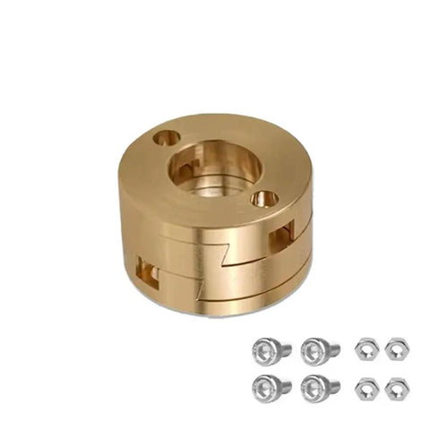 Get Smooth And Stable 18mm By 16mm Oldham Coupling Shaft Fit For VzBoT Ender3 CR10 Z Axis Screw Voron 3D Printer Parts Perfect For Upgrade brass coupler