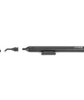 Portable Vacuum Suction Pen Kit With Six Suction Pads And Two Tips For Snagging ICs And SMDs A Lightweight Grab And Go Electronics Pickup Tool in black, disassembled view showing pen and two tips.