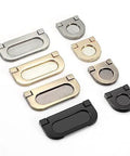 Assorted flush pull handles including 2 Pack Flush Pull Handles Black Concealed Installation Invisible Flip Drawer Pulls for cabinets and furniture