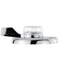 Heavy Duty Single Handle Trim Kit Slick Chrome Finish Top Shelf Design For Mixet Tub Shower Valves Features Five Point Five Inch Faceplate side view