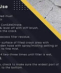 How to use Top Rated Stained Concrete Crack Filler For Driveway Patio Pool Deck Walkway Restoration Water Activated Heavy Duty Patch Mix In Mocha Brown Shade.