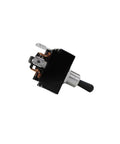 Replacement operating switch for electric tongue jack, black switch with threaded bushing and spade terminals